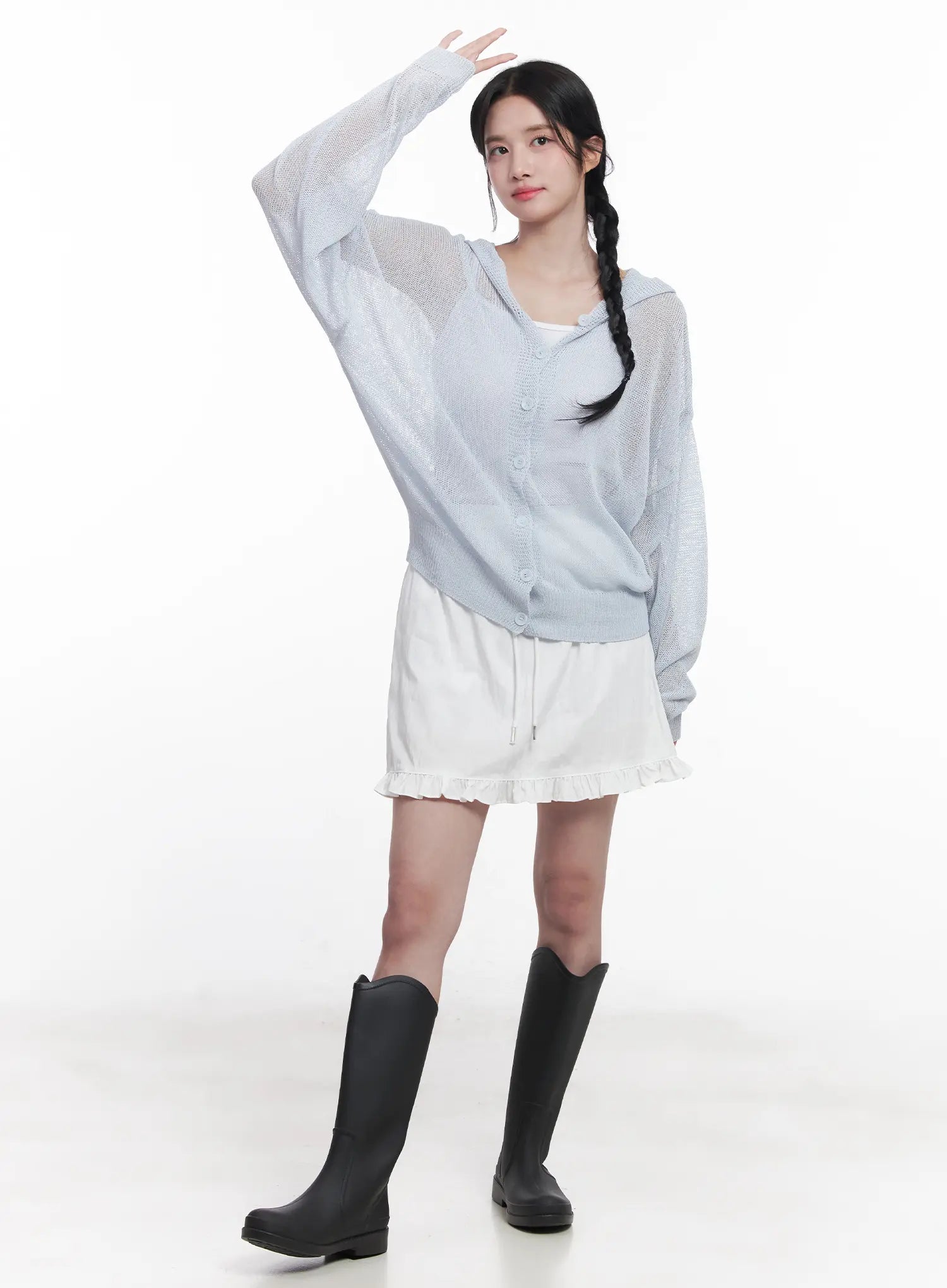 Frill Trim Mini Skirt CU523